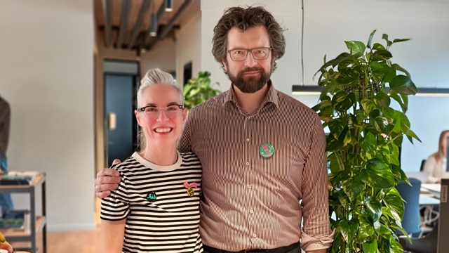 Sara Ferreria, Kritisk Pynt, på besøg hos Dansk IT (med værten)